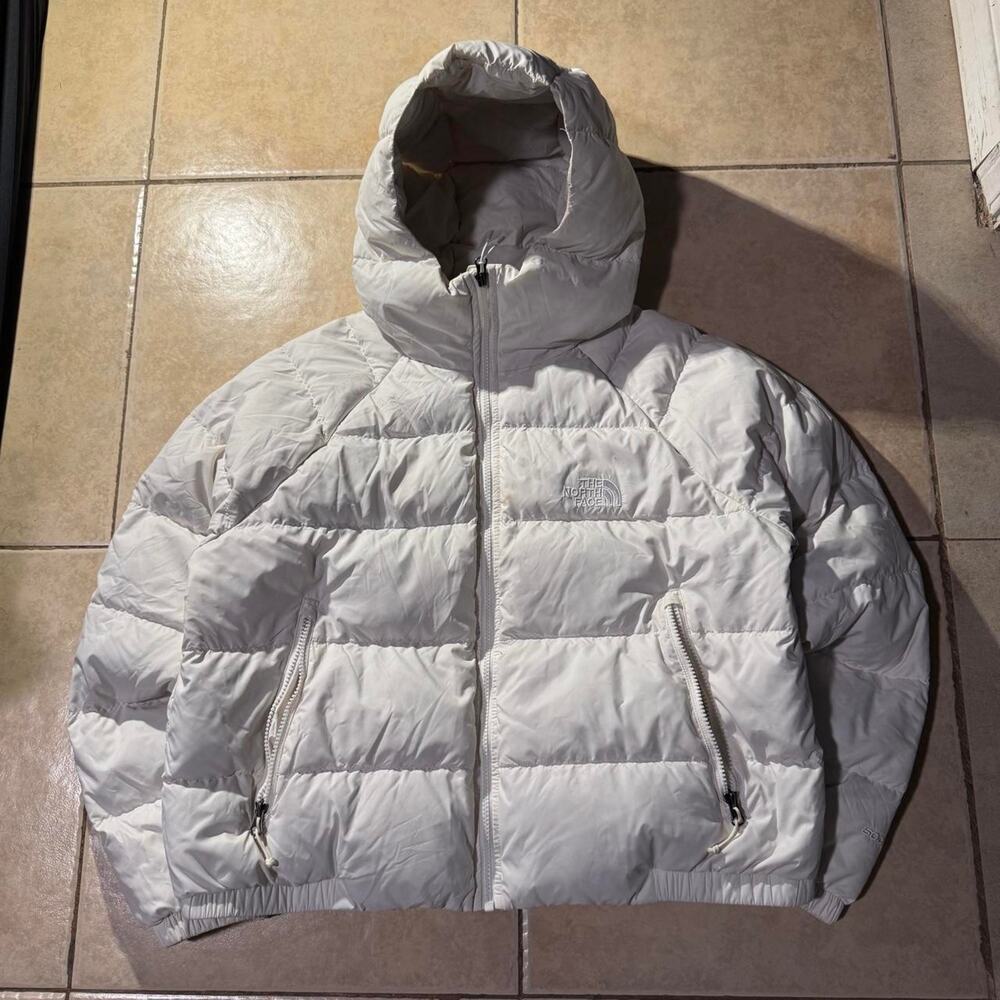 Vintage y2k the north face white puffer jacket size XL in Women's